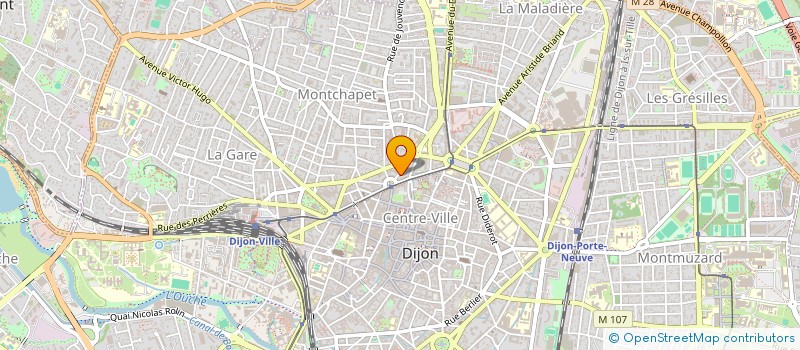 localisation de l'entreprise MADAME BEATRICE RICOUX à DIJON