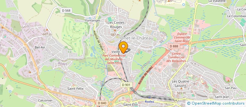 localisation de l'entreprise MADAME BEATRICE RIGAL-LACOMBE  ONET-LE-CHATEAU