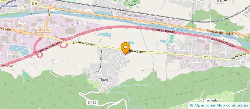 localisation de l'entreprise MADAME BEATRICE RIN  BONNEVILLE