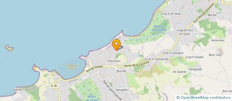 localisation de l'entreprise MADAME BEATRICE RIVIERE  TREVOU-TREGUIGNEC