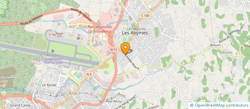 localisation de l'entreprise MADAME BEATRICE ROBERT à LES ABYMES