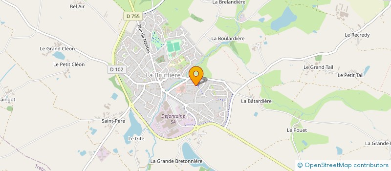 localisation de l'entreprise MADAME BEATRICE ROBIN à LA BRUFFIERE
