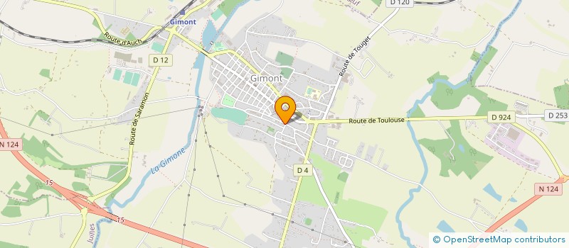 localisation de l'entreprise MADAME BEATRICE RODRIGUEZ  GIMONT