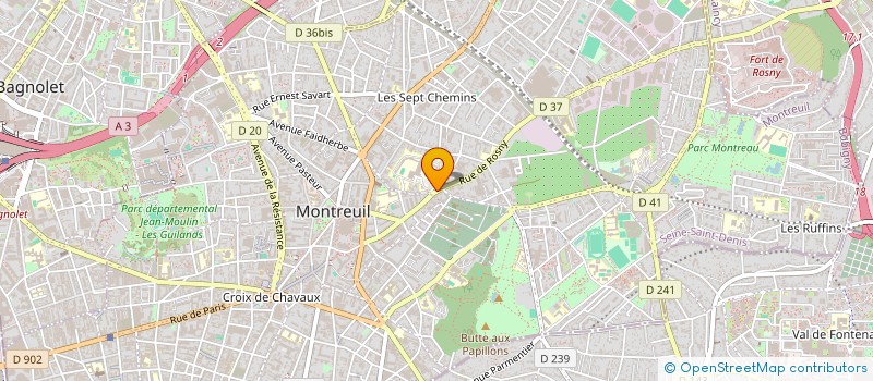 localisation de l'entreprise MADAME BEATRICE RONCO à MONTREUIL