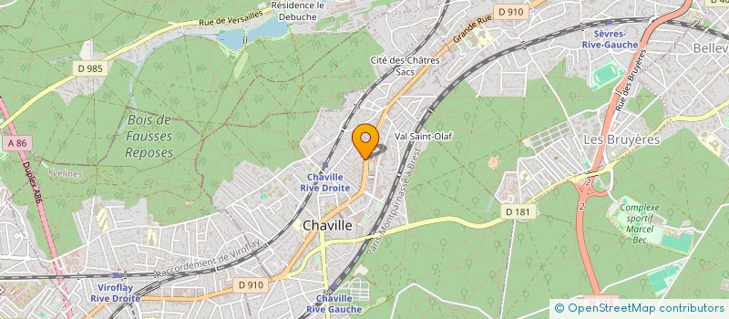 localisation de l'entreprise MADAME BEATRICE RONDET à CHAVILLE