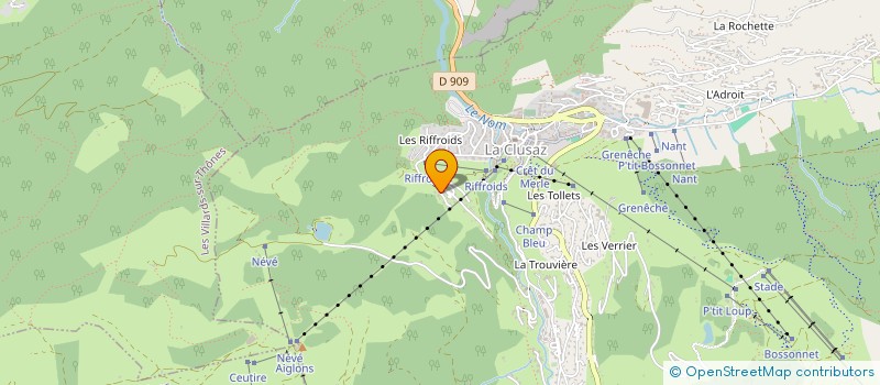 localisation de l'entreprise MADAME BEATRICE ROSE à LA CLUSAZ