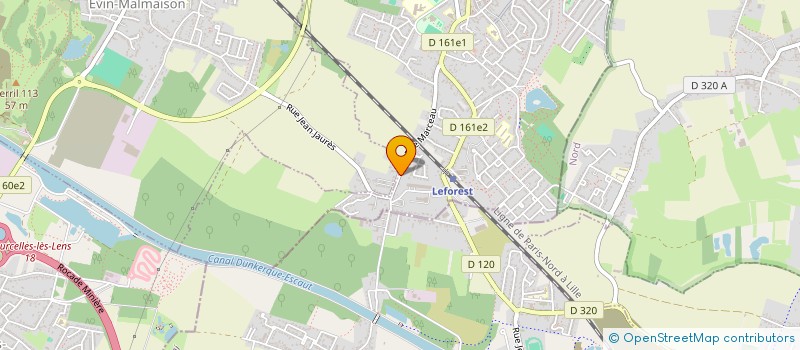 localisation de l'entreprise MADAME BEATRICE ROSIER  LEFOREST