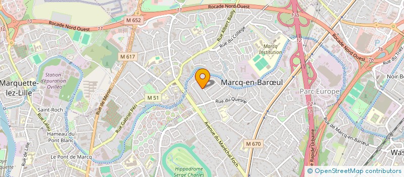 localisation de l'entreprise MADAME BEATRICE ROUER à MARCQ-EN-BARŒUL