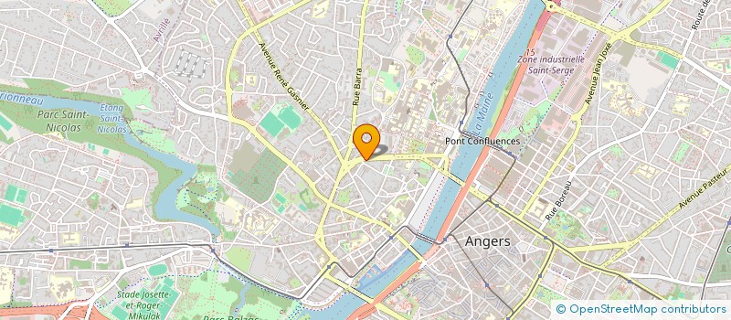 localisation de l'entreprise MADAME BEATRICE ROY à ANGERS