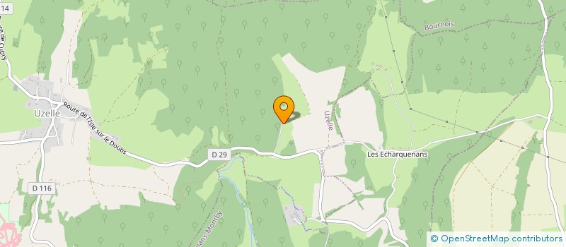 localisation de l'entreprise MADAME BEATRICE RUEGSEGGER  UZELLE