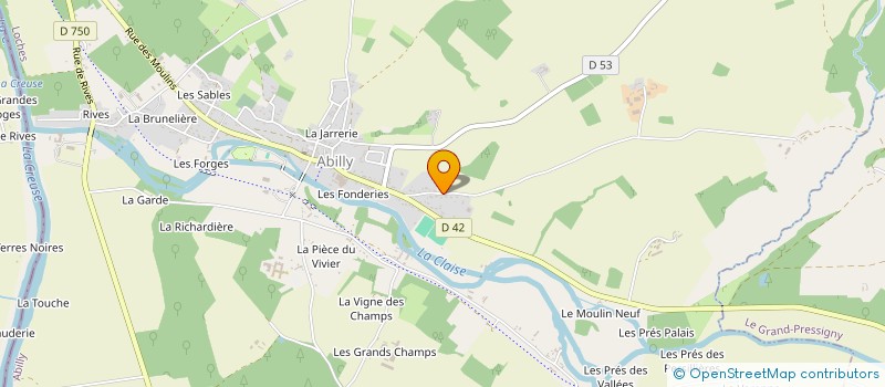 localisation de l'entreprise MADAME BEATRICE RUFIN  ABILLY