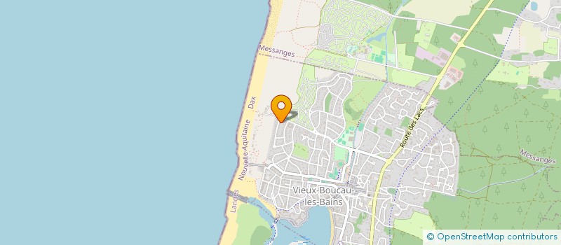 localisation de l'entreprise MADAME BEATRICE SARTINI  VIEUX-BOUCAU-LES-BAINS