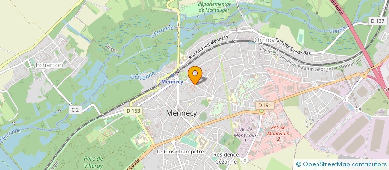localisation de l'entreprise MADAME BEATRICE SAUTRON  MENNECY