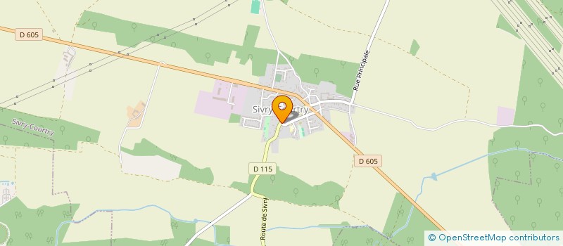 localisation de l'entreprise MADAME BEATRICE SAUVAGE  SIVRY-COURTRY