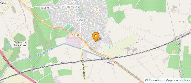 localisation de l'entreprise MADAME BEATRICE SEGUIN  BOUILLARGUES