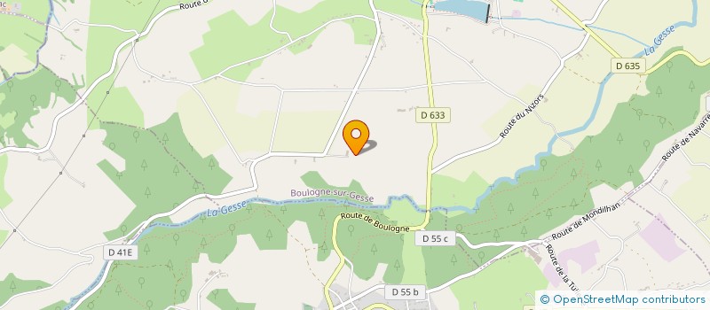 localisation de l'entreprise MADAME BEATRICE SERVANT  GENSAC-DE-BOULOGNE