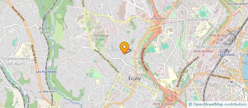 localisation de l'entreprise MADAME BEATRICE SERVONNET  ECULLY