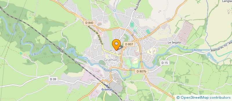 localisation de l'entreprise MADAME BEATRICE SIMON  AYNAC