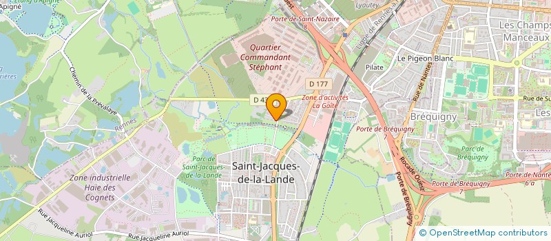 localisation de l'entreprise MADAME BEATRICE SIMON  SAINT-JACQUES-DE-LA-LANDE