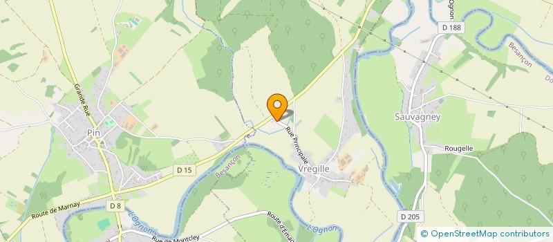 localisation de l'entreprise MADAME BEATRICE SIMONIN  VREGILLE