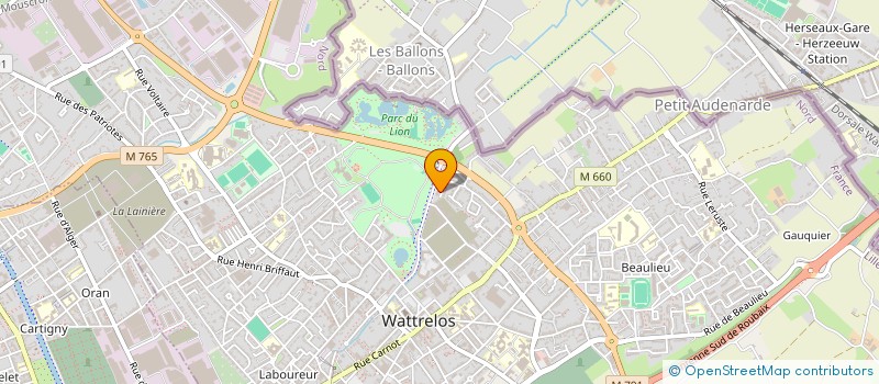 localisation de l'entreprise MADAME BEATRICE SINNIGER  WATTRELOS