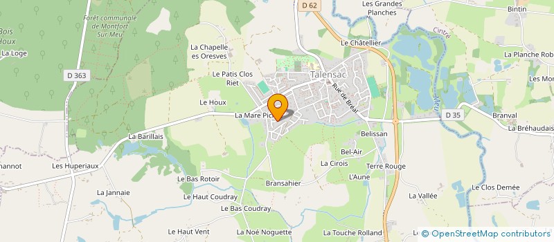 localisation de l'entreprise MADAME BEATRICE SIROIT  TALENSAC