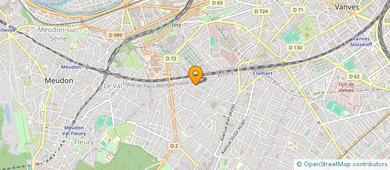 localisation de l'entreprise MADAME BEATRICE SOLANGE PIERTOT à CLAMART
