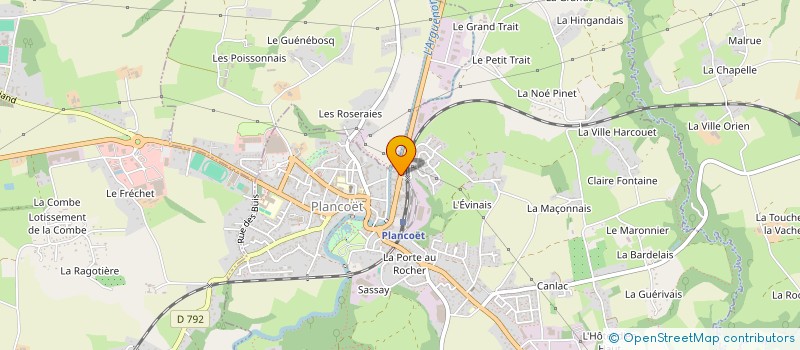 localisation de l'entreprise MADAME BEATRICE SORIN  PLANCOET