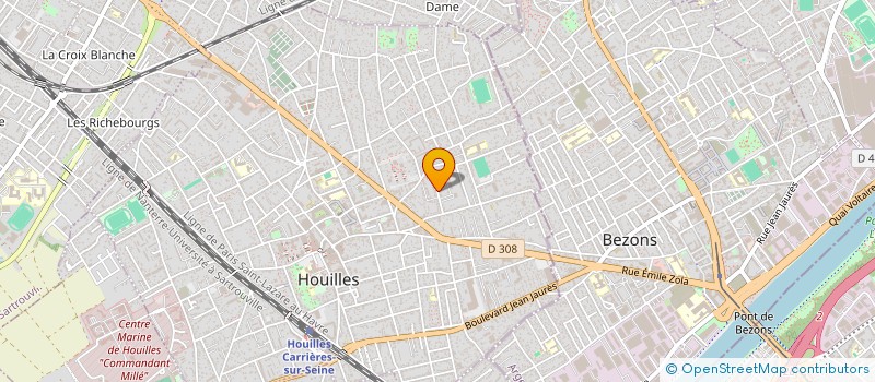 localisation de l'entreprise MADAME BEATRICE SPILUTTINI  HOUILLES