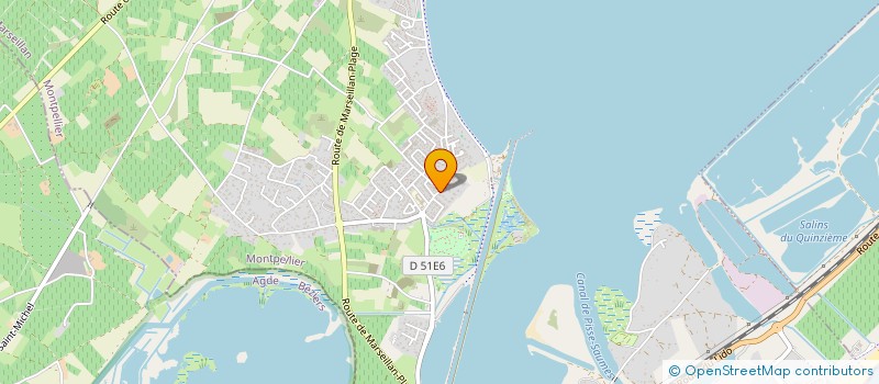 localisation de l'entreprise MADAME BEATRICE STOULS à MARSEILLAN