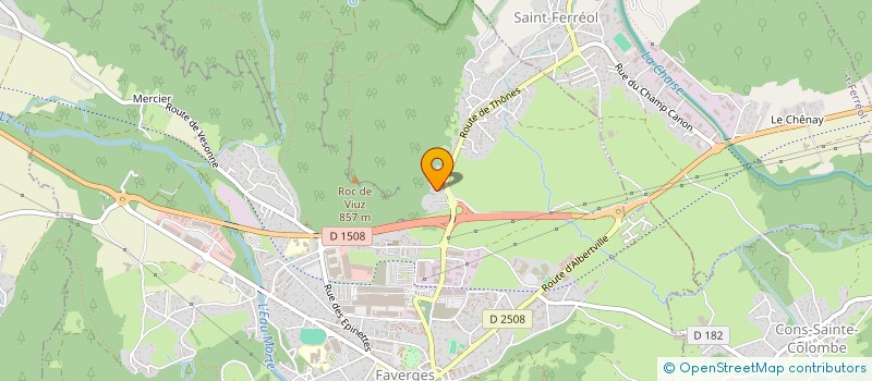 localisation de l'entreprise MADAME BEATRICE STRAPAZZON  FAVERGES-SEYTHENEX