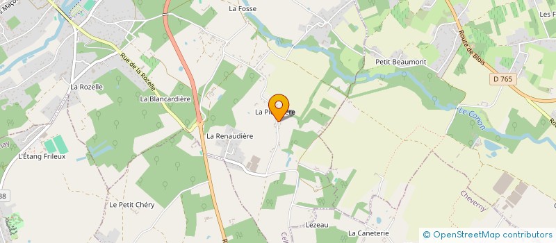 localisation de l'entreprise MADAME BEATRICE SURET à CELLETTES