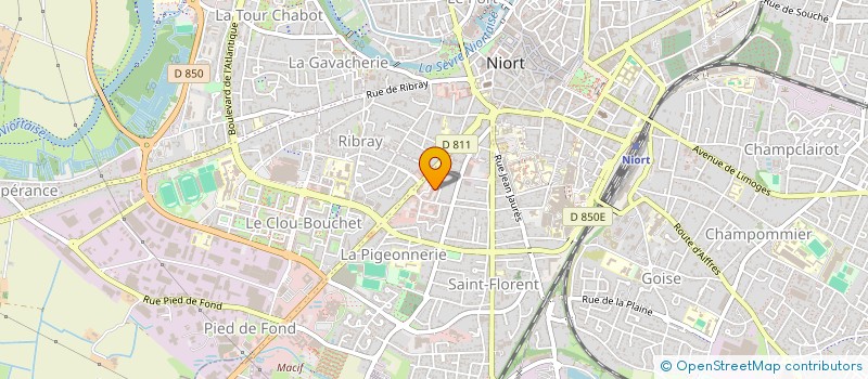 localisation de l'entreprise MADAME BEATRICE TALON à NIORT