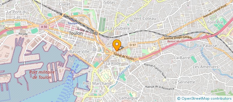 localisation de l'entreprise MADAME BEATRICE TARGA à TOULON