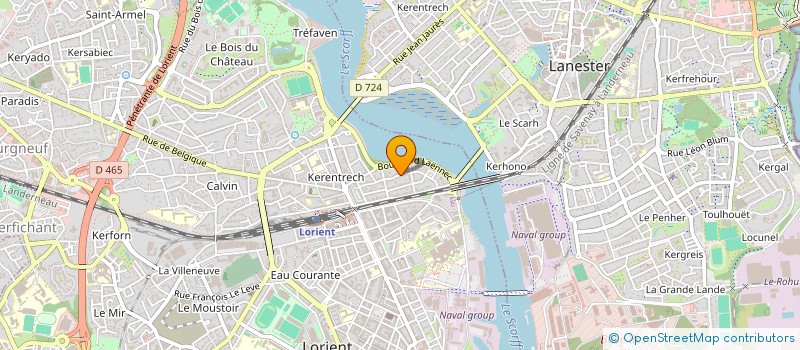 localisation de l'entreprise MADAME BEATRICE THOMAS  LORIENT