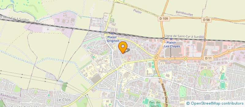 localisation de l'entreprise MADAME BEATRICE THOMAS  PLAISIR