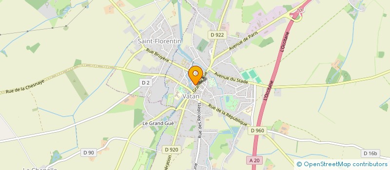 localisation de l'entreprise MADAME BEATRICE THOMASSET à VATAN