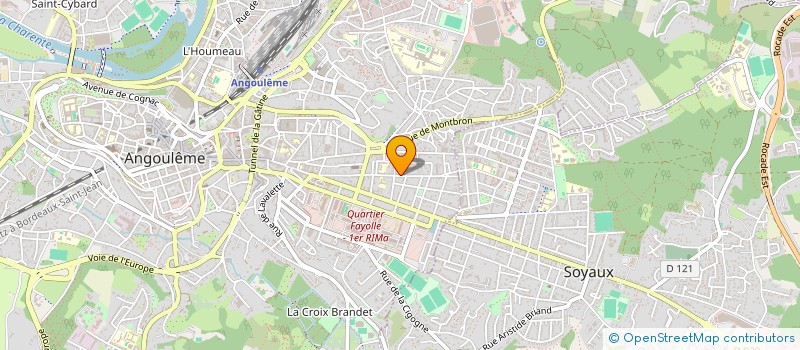 localisation de l'entreprise MADAME BEATRICE THOMAZO à ANGOULEME