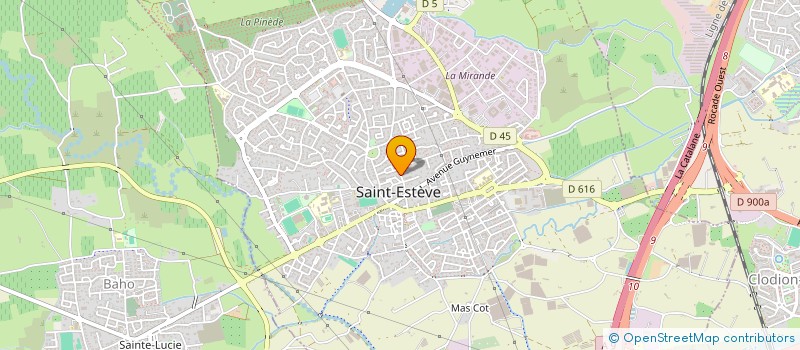 localisation de l'entreprise MADAME BEATRICE TOURNEMIRE  ST ESTEVE