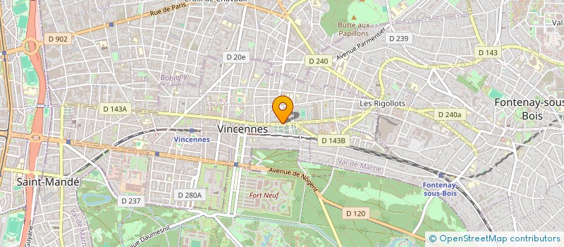 localisation de l'entreprise MADAME BEATRICE URSOT à VINCENNES