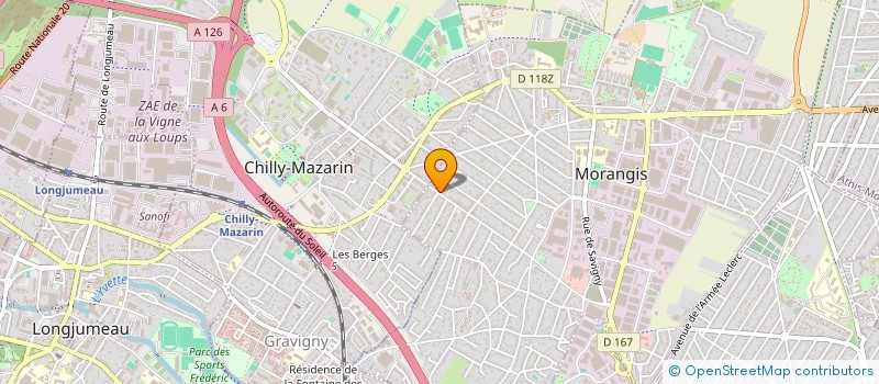localisation de l'entreprise MADAME BEATRICE VADROT à MORANGIS