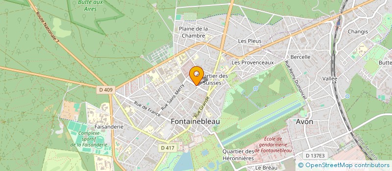 localisation de l'entreprise MADAME BEATRICE VALERINO  FONTAINEBLEAU