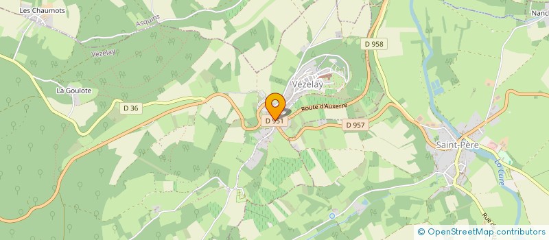 localisation de l'entreprise MADAME BEATRICE VAN DEN BOSSCHE  VEZELAY