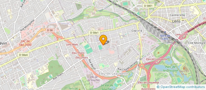 localisation de l'entreprise MADAME BEATRICE VAN ROMPU  LENS