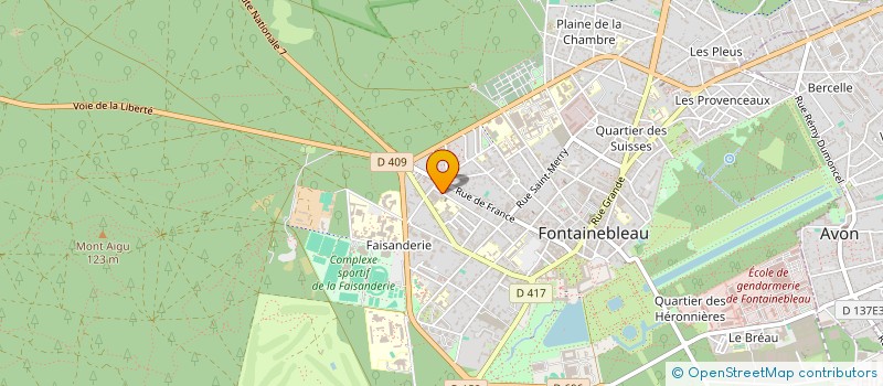localisation de l'entreprise MADAME BEATRICE VASSY à FONTAINEBLEAU
