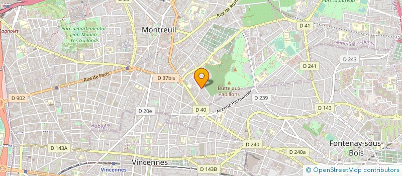 localisation de l'entreprise MADAME BEATRICE VELIN à MONTREUIL