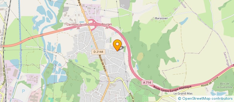 localisation de l'entreprise MADAME BEATRICE VERGE  SAINT-VICTOR