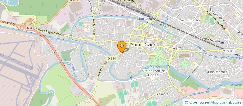 localisation de l'entreprise MADAME BEATRICE VERPILLOT à SAINT-DIZIER