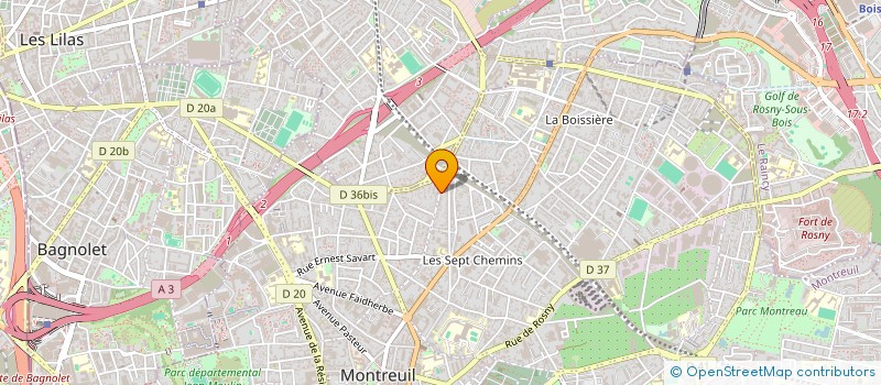 localisation de l'entreprise MADAME BEATRICE VERRY à MONTREUIL