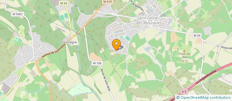 localisation de l'entreprise MADAME BEATRICE VIDAL  SAINT-GENIES-DES-MOURGUES